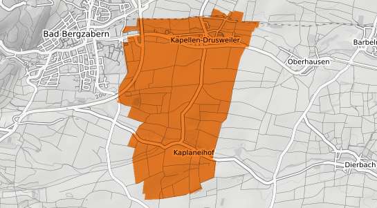 Mietspiegelkarte Kapellen Drusweiler